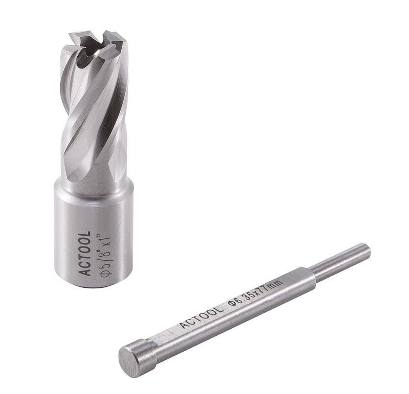 ACTOOL 5/8" Diameter Ã— 1" Depth of Cut HSS ANNULAR Cutter with 3/4'' Weldon Shank - Image 5